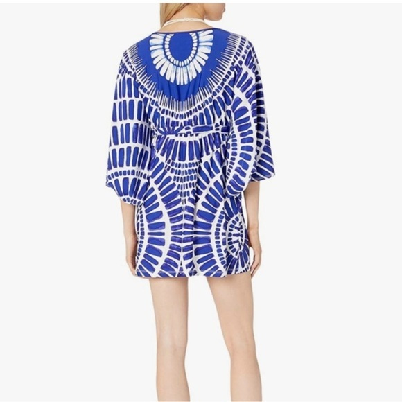 Trina Turk Women's  V-Neck Algiers‎ Flowy Tunic Top Size Small Bo… - Picture 2 of 8